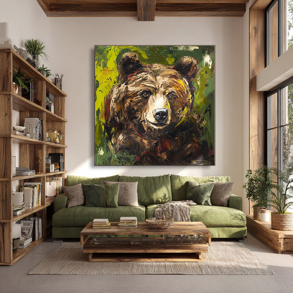 Forest Guardian - Large Hand Painted Wildlife Wall Art