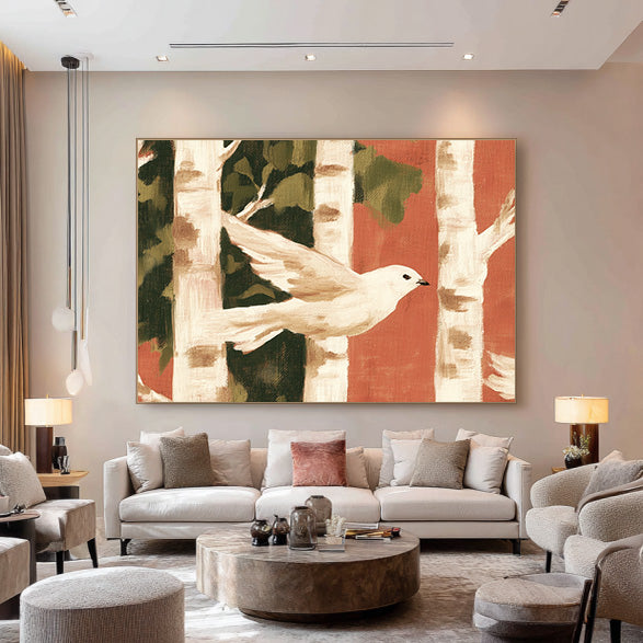 Autumn Messenger - Modern Minimalist Nature Wall Art
