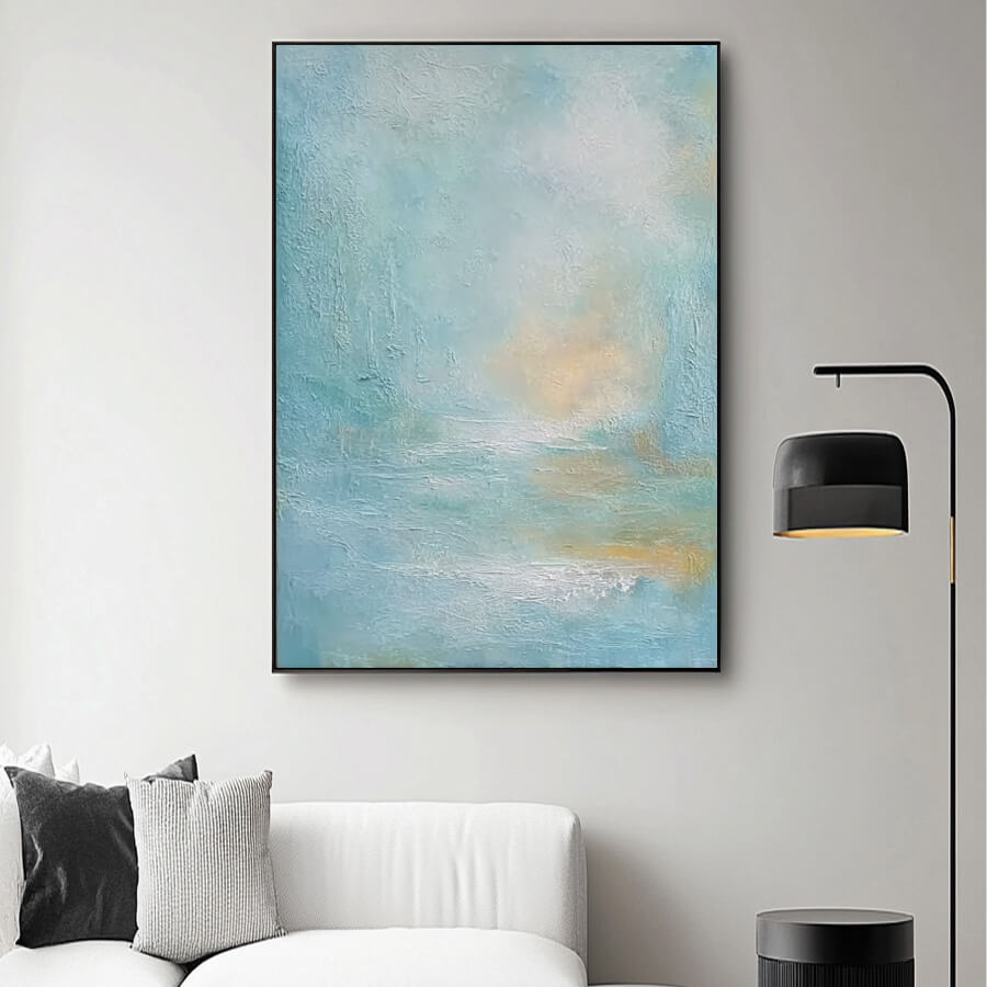 A Lyric II vertical wabi sabi abstract wall decor for modern interiors