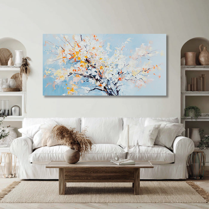 An Ode to Pale Blue gallery view of flowering tree canvas art