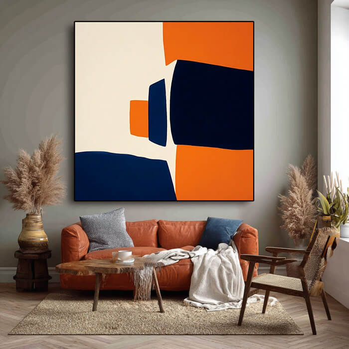 Architecture of Color I large geometric wall art for contemporary home decor