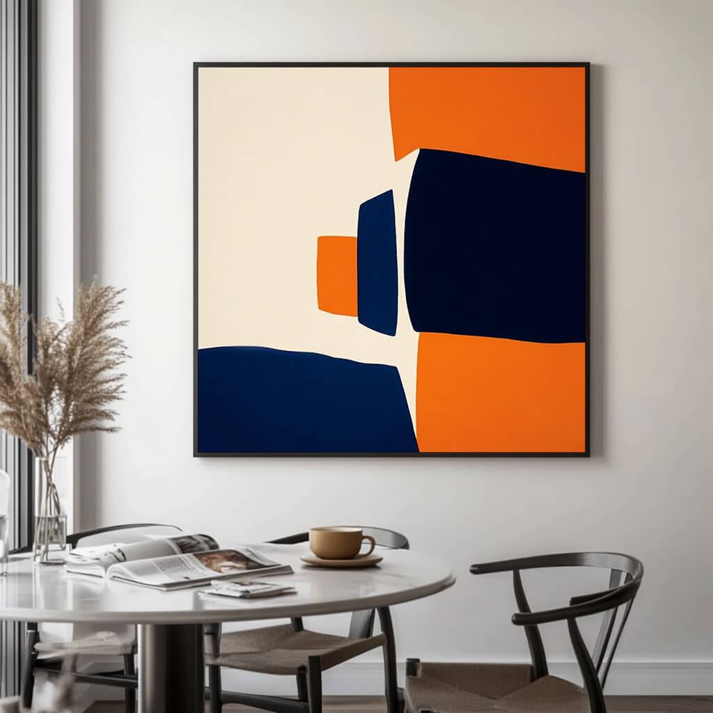 Architecture of Color I minimalist painting with architectural color composition