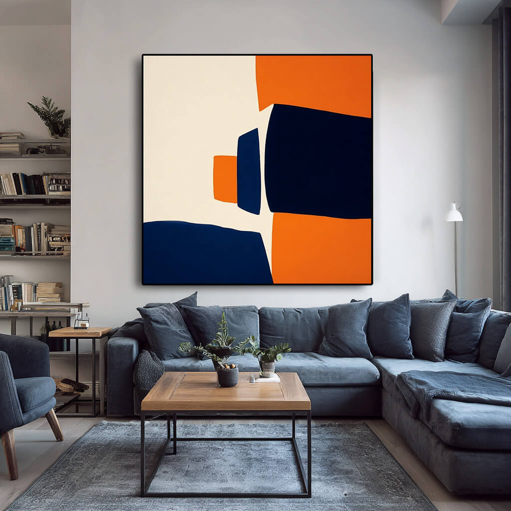 Architecture of Color I gallery view of modern geometric canvas print