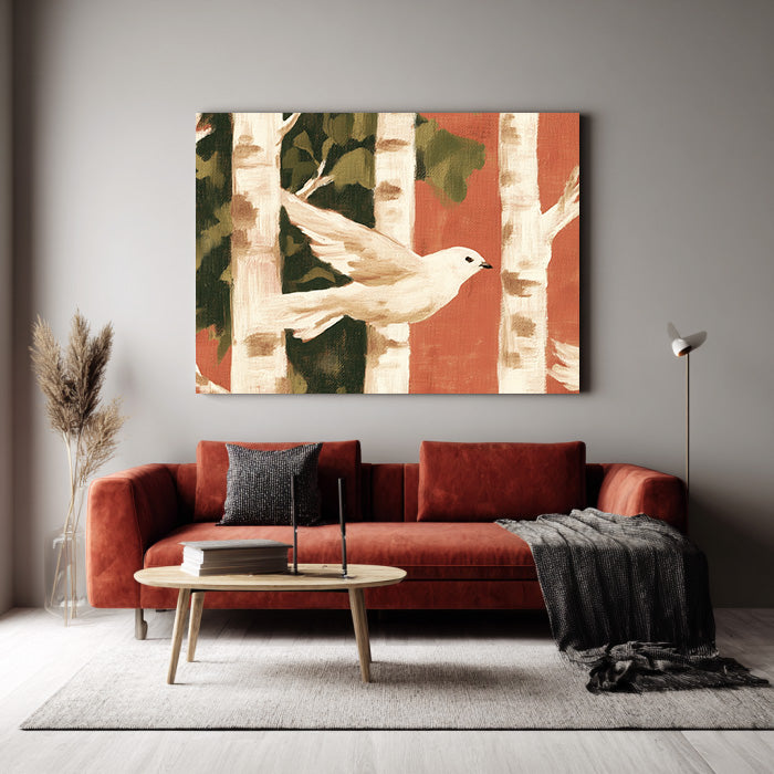Autumn Messenger gallery view of modern nature canvas art