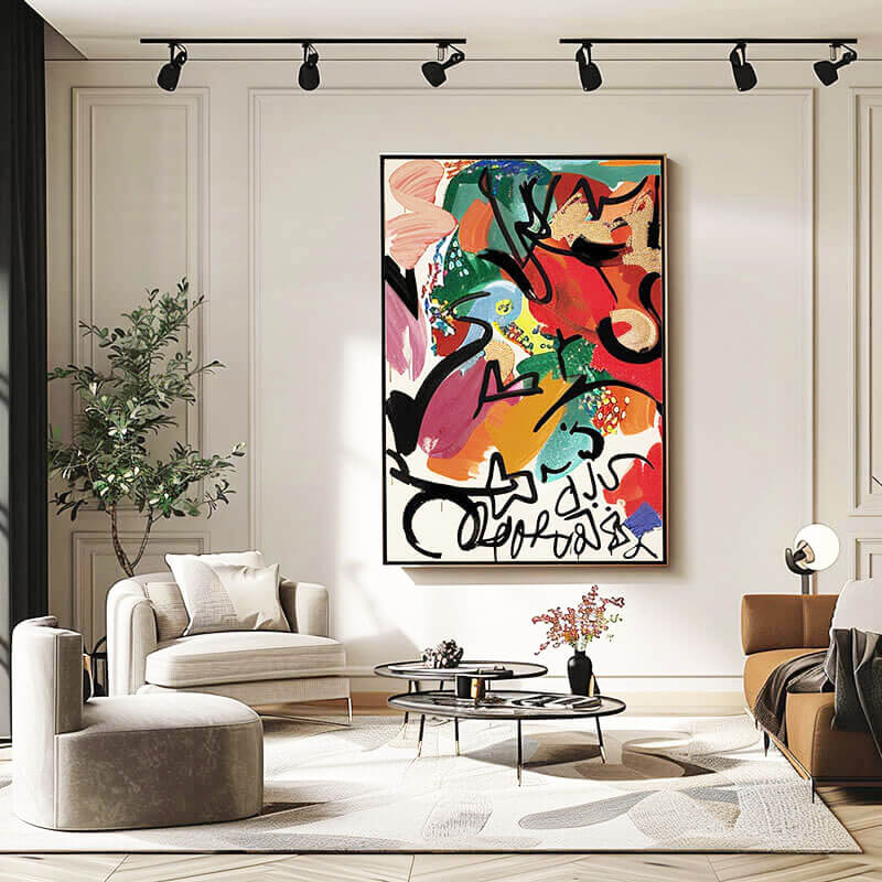 Colorful Canvas Art Painting - Bold Expressions - Hues Art Lab