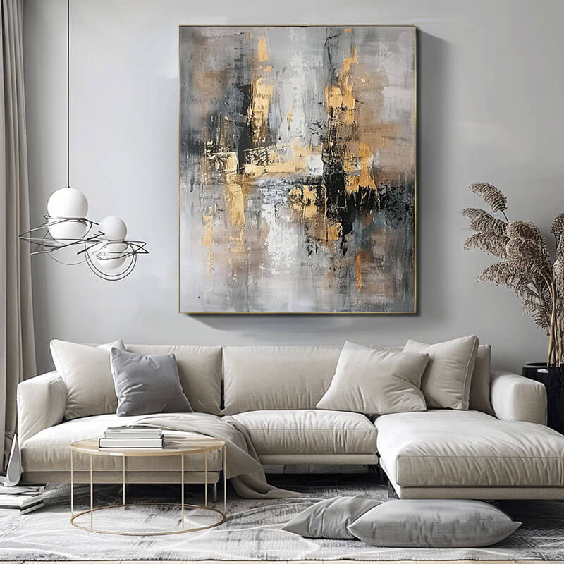 Modern Abstract Wall Art Painting - Celebration - Hues Art Lab