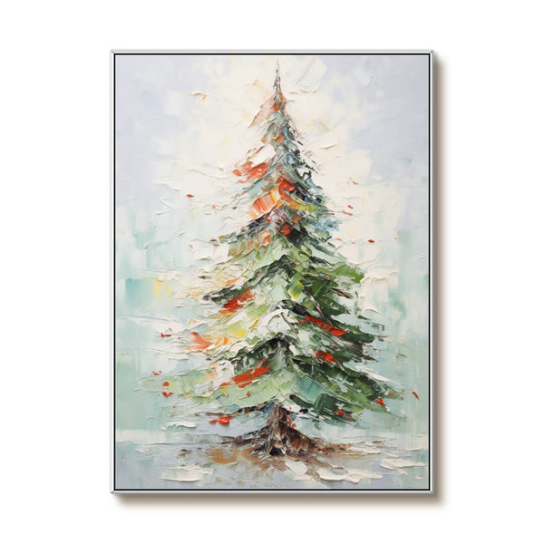 Colorful Abstract Art Painting - Christmas Tree - Hues Art Lab