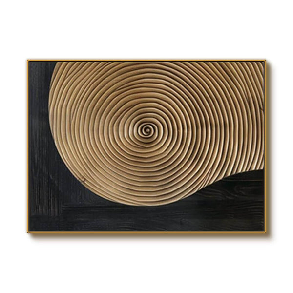 Minimalist Abstract Wall Art Painting - Circular Echoes - Hues Art Lab