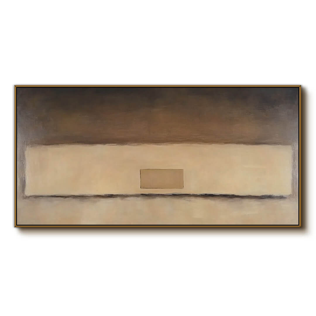 Wabi-Sabi Inspired Neutral Abstract Art - Minimalist Canvas - Close to the Edge - Hues Art Lab