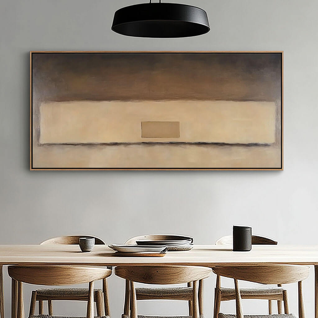 Wabi-Sabi Inspired Neutral Abstract Art - Minimalist Canvas - Close to the Edge - Hues Art Lab