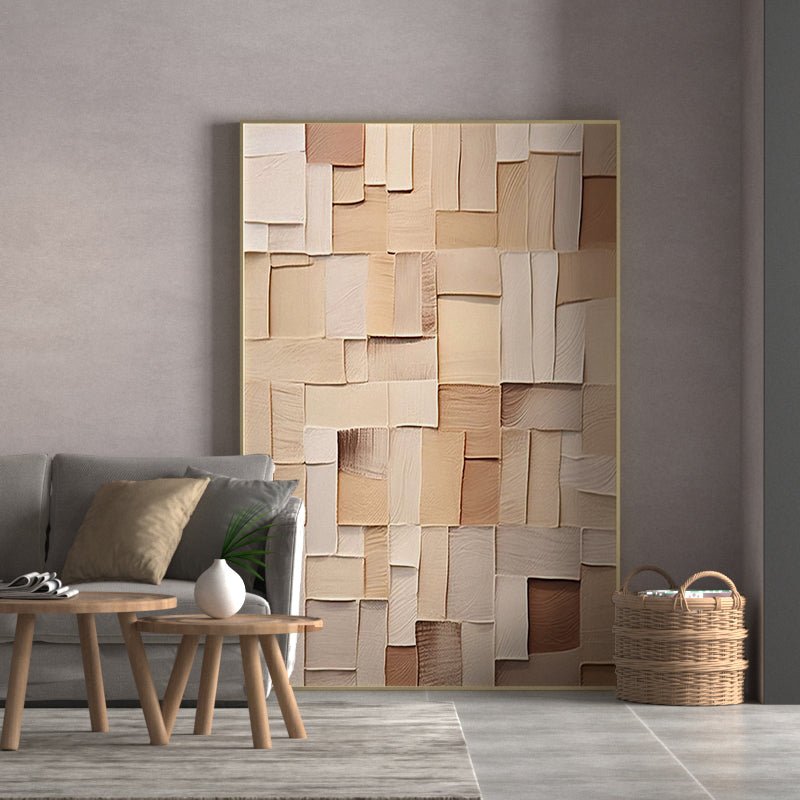 Color Blocks - Large Minimalist Abstract Wall Art - Hues Art Lab