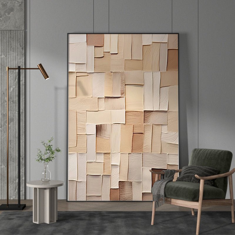 Color Blocks - Large Minimalist Abstract Wall Art - Hues Art Lab