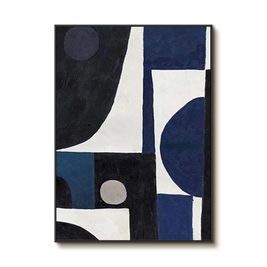 Color Geometry - Large Modern Minimalist Wall Art - Hues Art Lab
