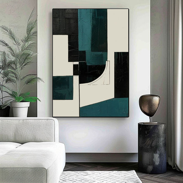Modern Minimalist Abstract Art - Colors Play - Hues Art Lab