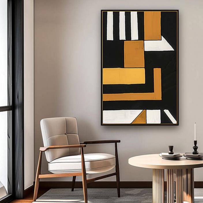 Composition A - Abstract Wall Art Painting - Hues Art Lab