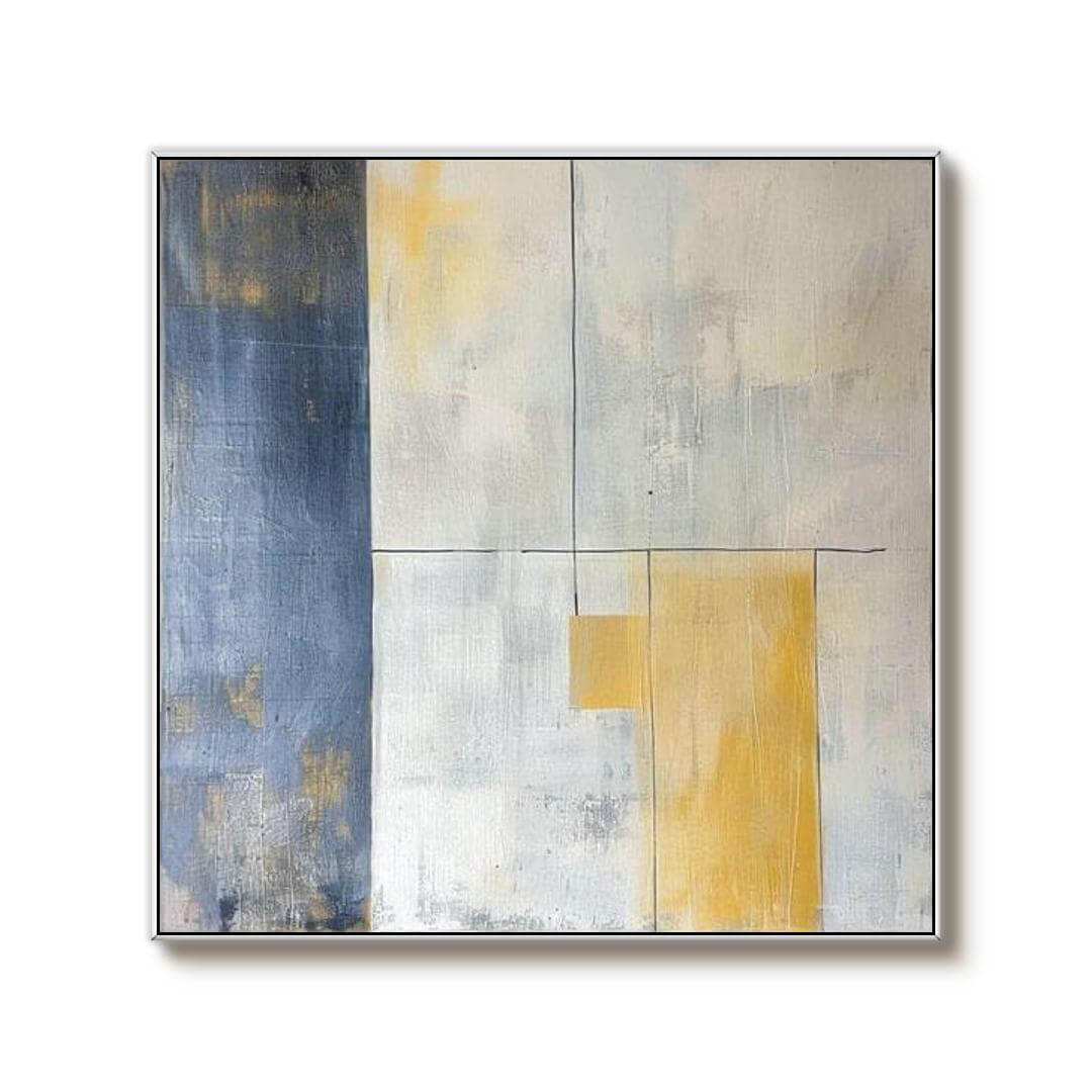 Composition I - Beige Wabi Sabi Minimalist Wall Art - Hues Art Lab