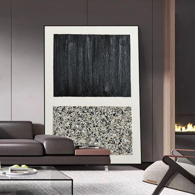 Confrontation - Textured Abstract Wall Art - Hues Art Lab