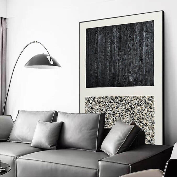 Confrontation - Textured Abstract Wall Art - Hues Art Lab