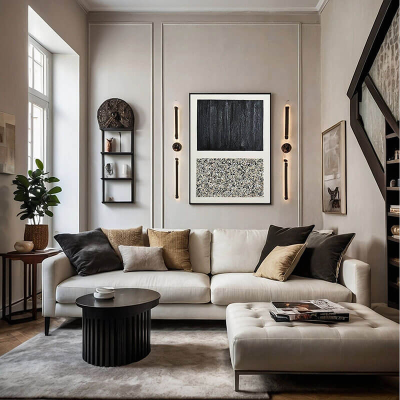 Confrontation - Textured Abstract Wall Art - Hues Art Lab