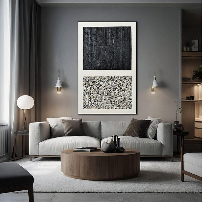 Confrontation - Textured Abstract Wall Art - Hues Art Lab