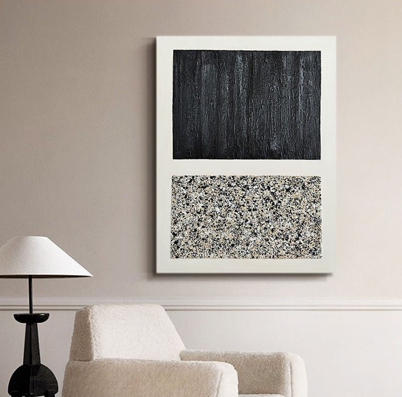 Confrontation - Textured Abstract Wall Art - Hues Art Lab