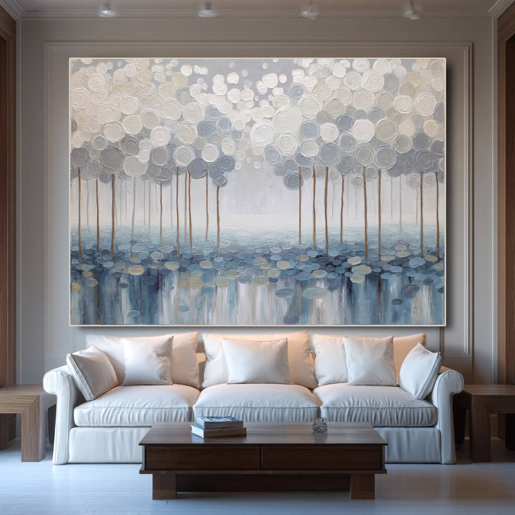 Deep Woods gallery view of large abstract forest canvas print
