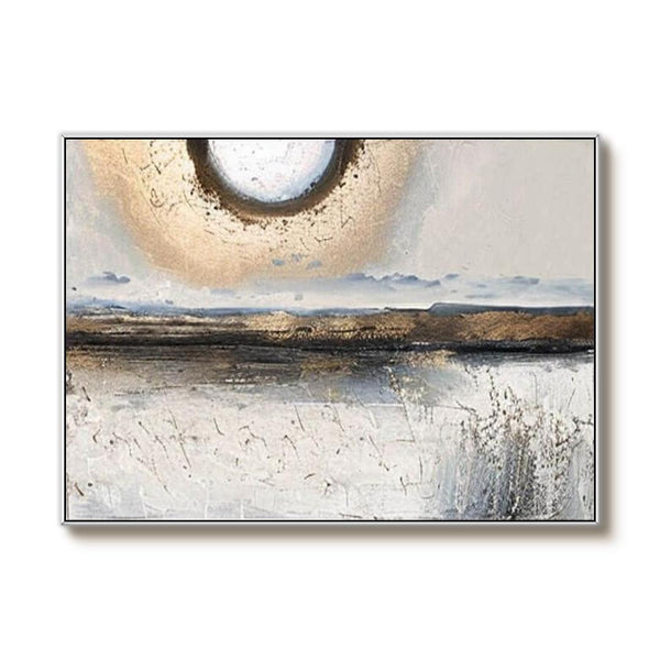 Large Abstract Canvas Art - Distant Vistas - Hues Art Lab