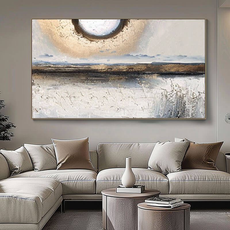 Large Abstract Canvas Art - Distant Vistas - Hues Art Lab