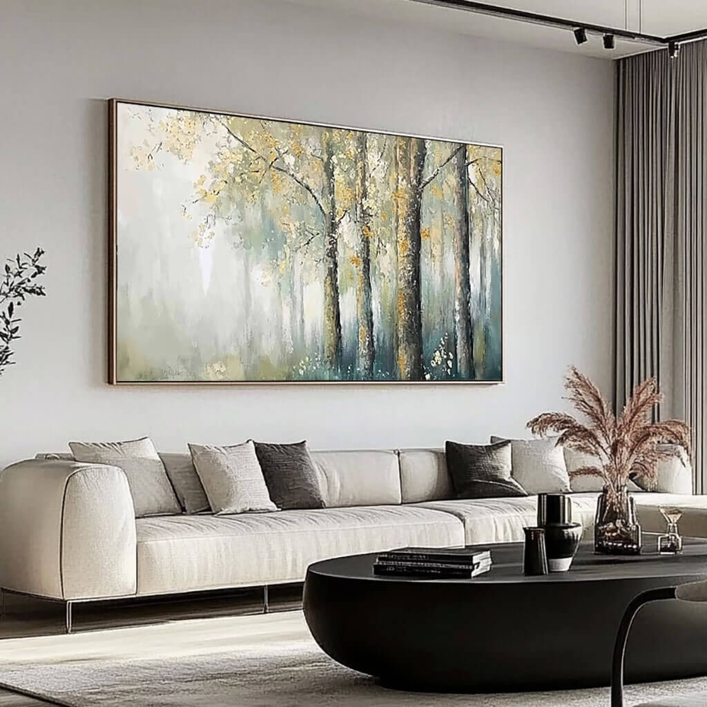 Enchanted Forest Canvas Art Serene Nature Inspired Wall Decor - Dream Forest - Hues Art Lab