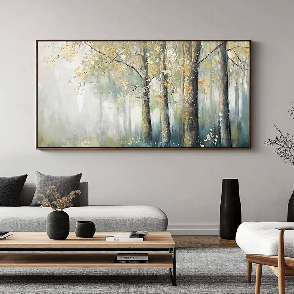 Enchanted Forest Canvas Art Serene Nature Inspired Wall Decor - Dream Forest - Hues Art Lab