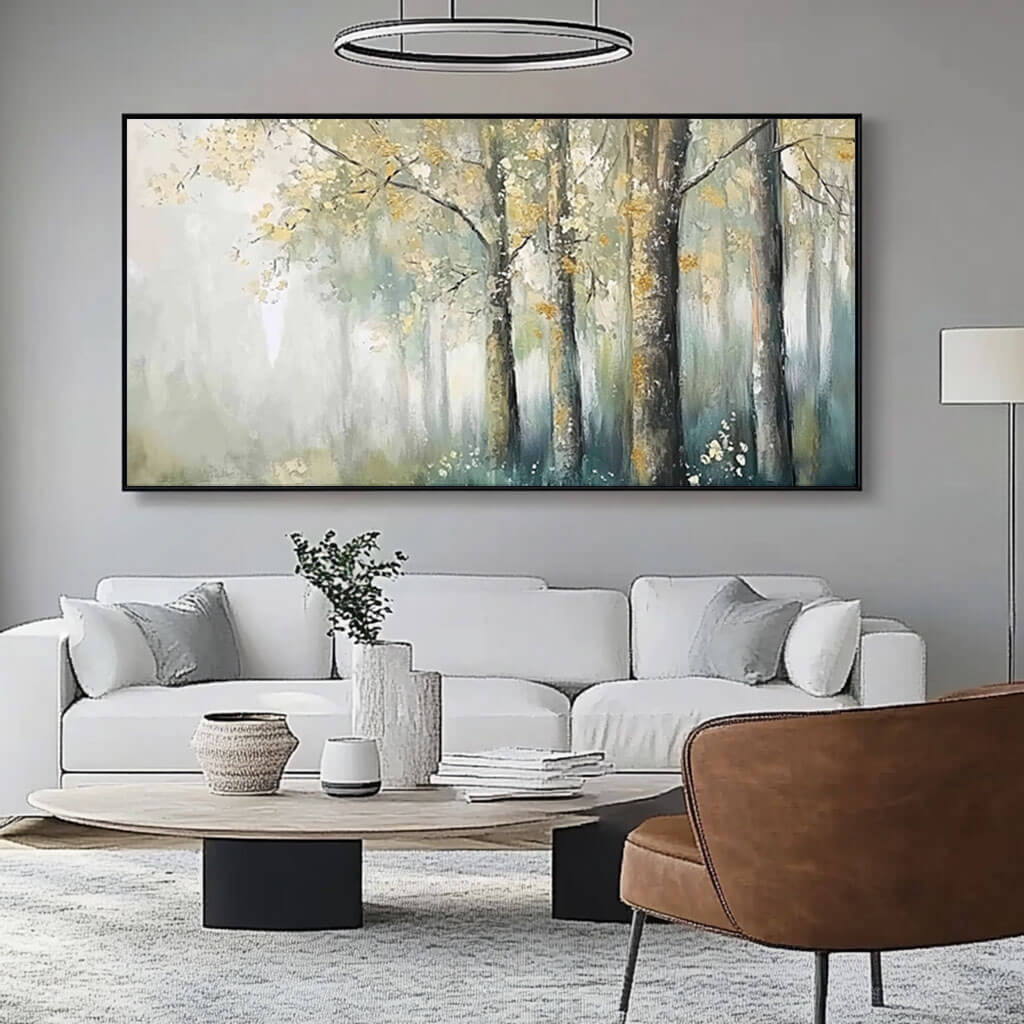 Enchanted Forest Canvas Art Serene Nature Inspired Wall Decor - Dream Forest - Hues Art Lab