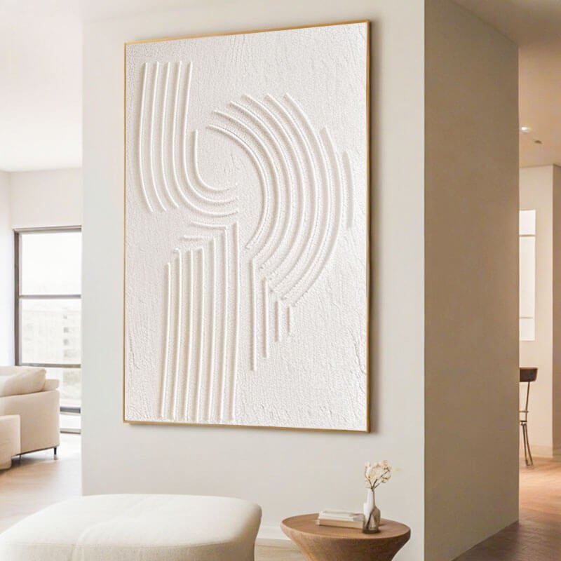 Echoes - Textured Minimalist Wall Art Painting - Hues Art Lab