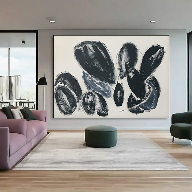 Engraving of Time hand painted ink splash abstract wall art by Hues Art Lab