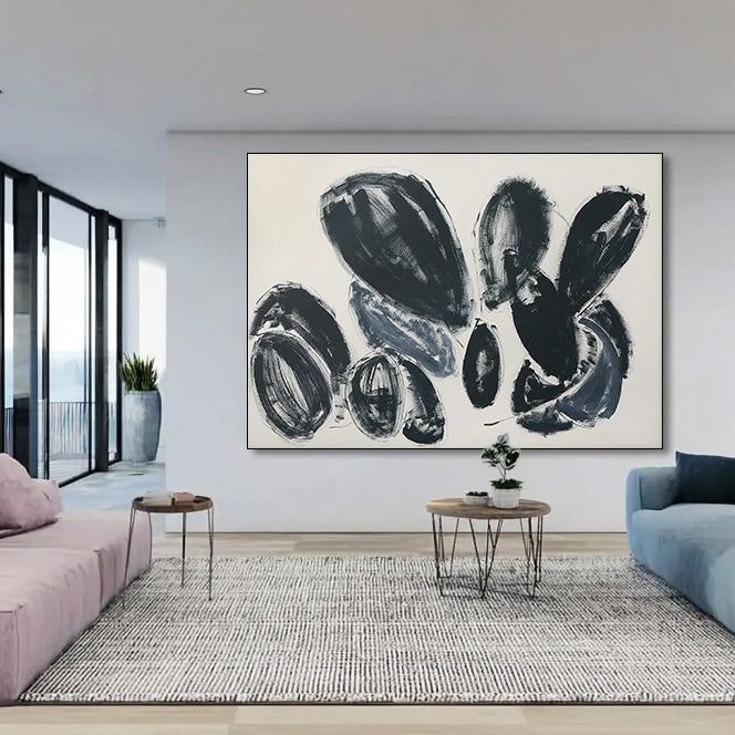 Engraving of Time large abstract wall art for contemporary home decor