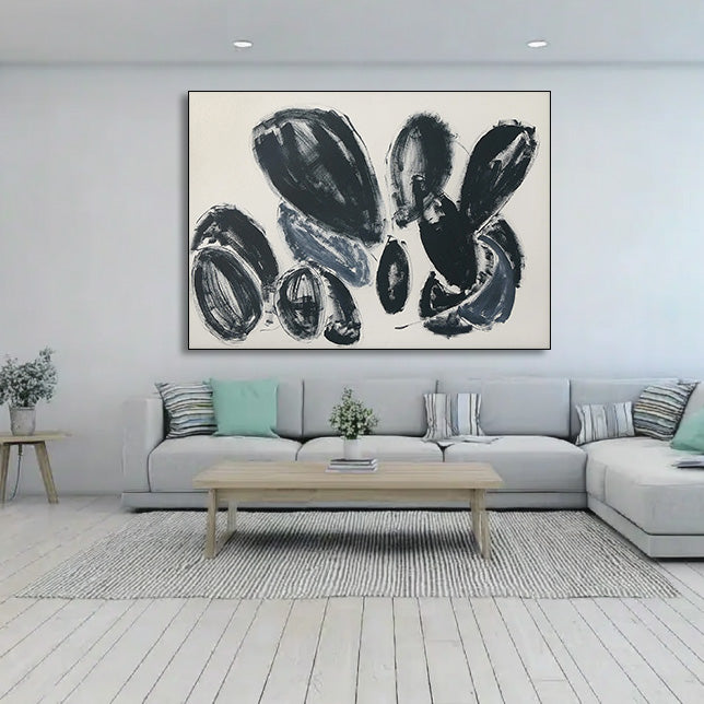 Engraving of Time gallery view of ink splash abstract canvas art
