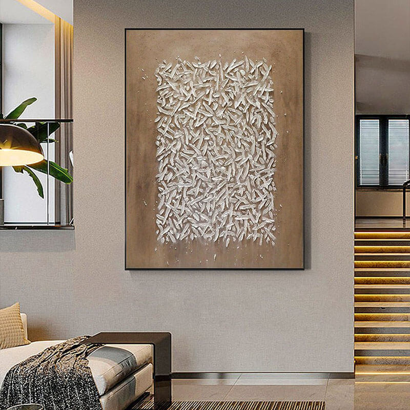 Entropy - Huge Textured Wabi-Sabi Wall Art Painting - Hues Art Lab