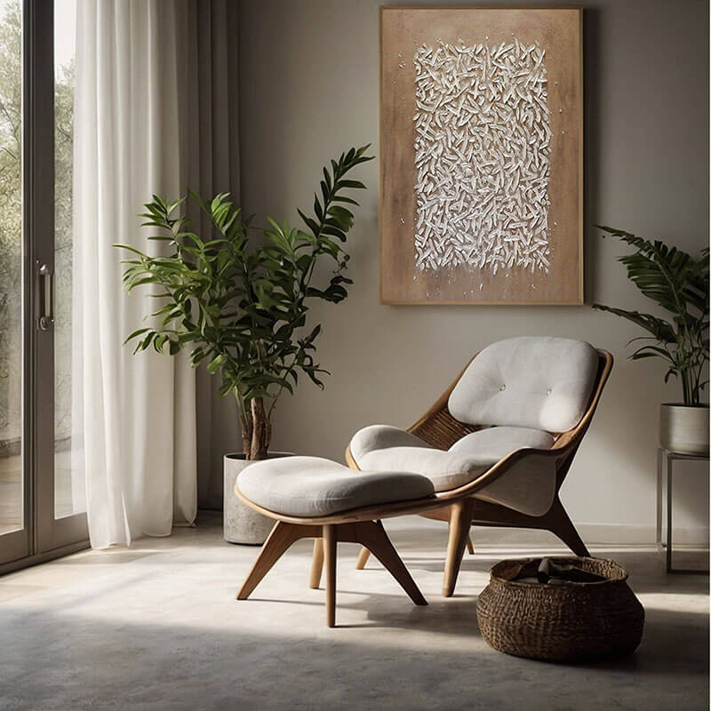 Entropy - Huge Textured Wabi-Sabi Wall Art Painting - Hues Art Lab