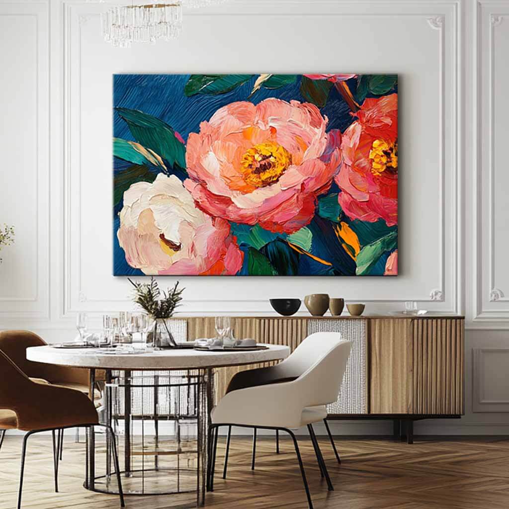 Colorful Flowers Abstract Art - Eternal Love - Hues Art Lab