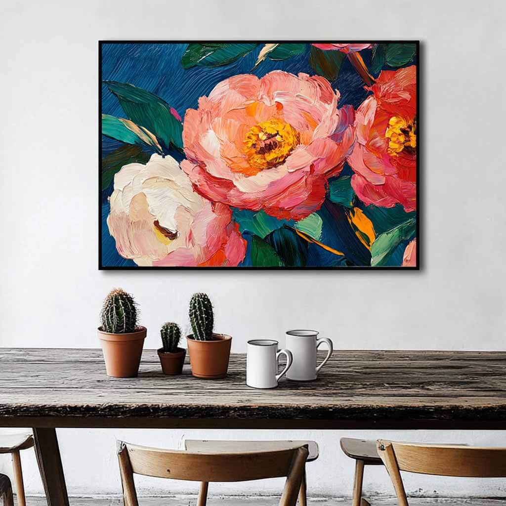 Colorful Flowers Abstract Art - Eternal Love - Hues Art Lab