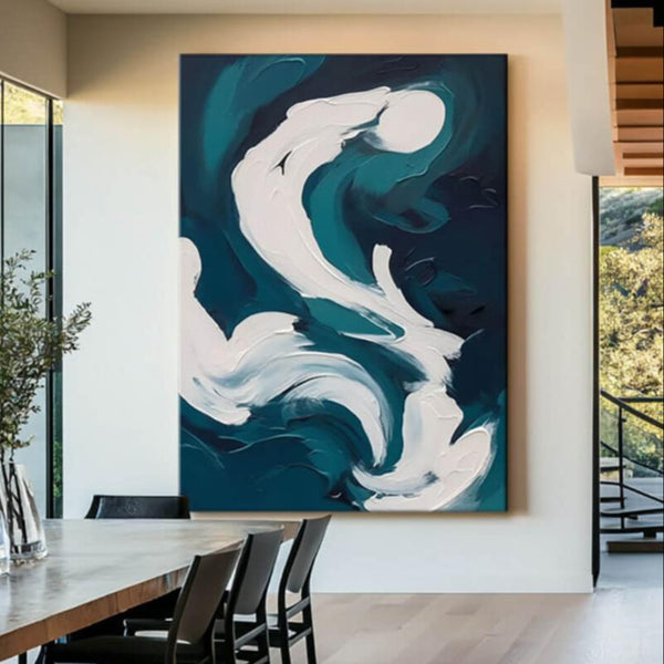 Abstract Canvas Wall Art - Ethereal Convergence - Hues Art Lab