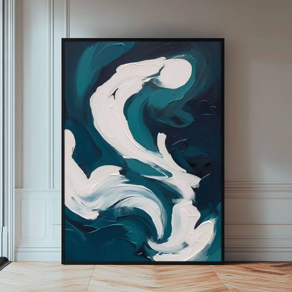 Abstract Canvas Wall Art - Ethereal Convergence - Hues Art Lab