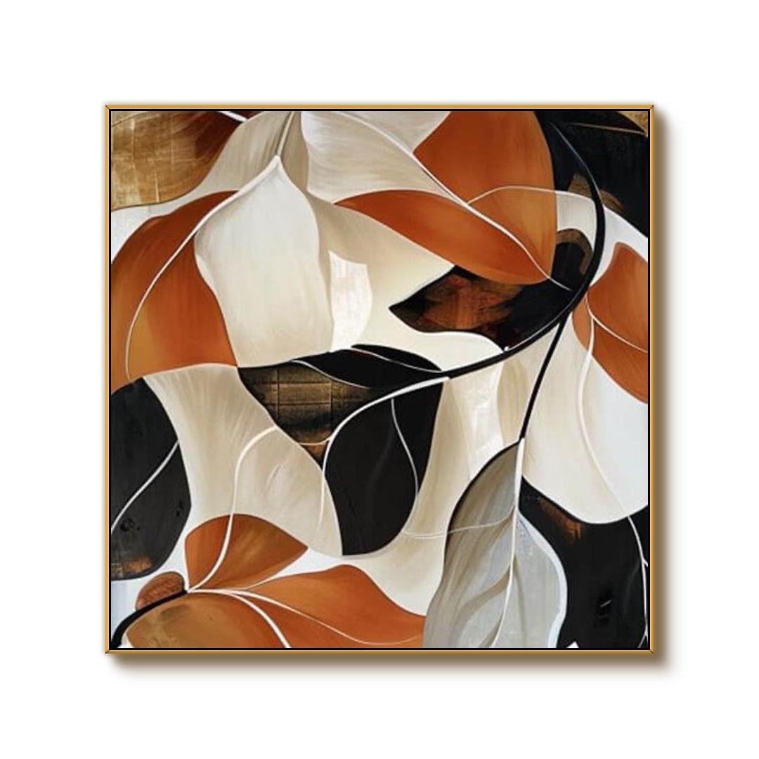 Modern Botanical Canvas Art Painting - Fall Palette I - Hues Art Lab