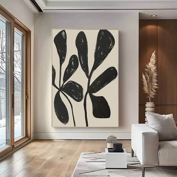 Modern Abstract Wall Art Painting - Fantastical Botanical I - Hues Art Lab