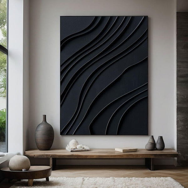 Abstract Minimalist Wall Art Painting - Flow - Hues Art Lab