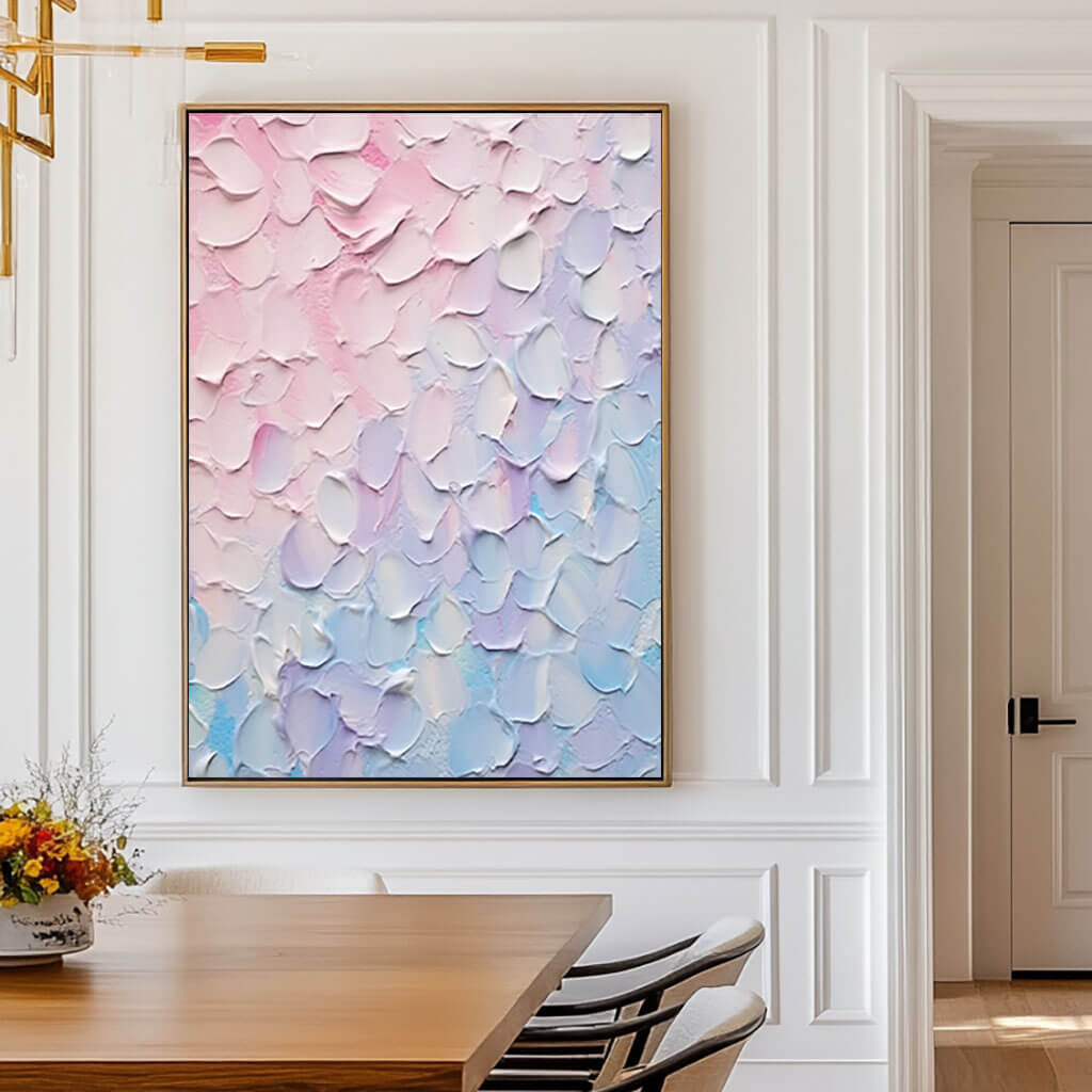 Colorful Abstract Art on Canvas - Fluid Petals - Hues Art Lab