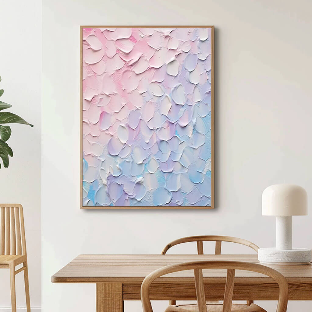 Colorful Abstract Art on Canvas - Fluid Petals - Hues Art Lab