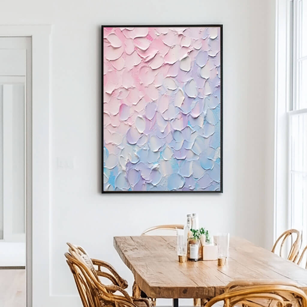 Colorful Abstract Art on Canvas - Fluid Petals - Hues Art Lab