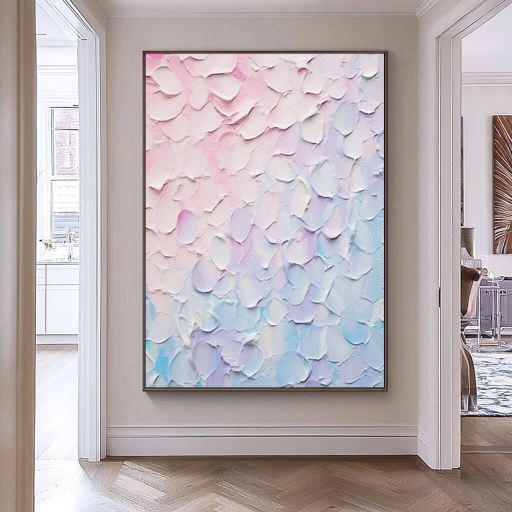 Colorful Abstract Art on Canvas - Fluid Petals - Hues Art Lab