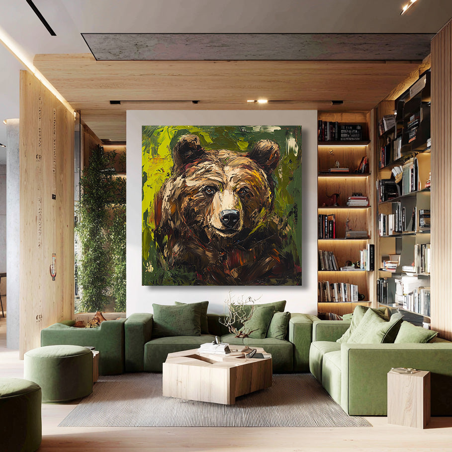 Forest Guardian large nature wall art for woodland inspired decor