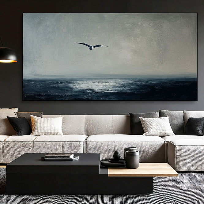 Freedom Beneath the Sky gallery view of ocean bird canvas art